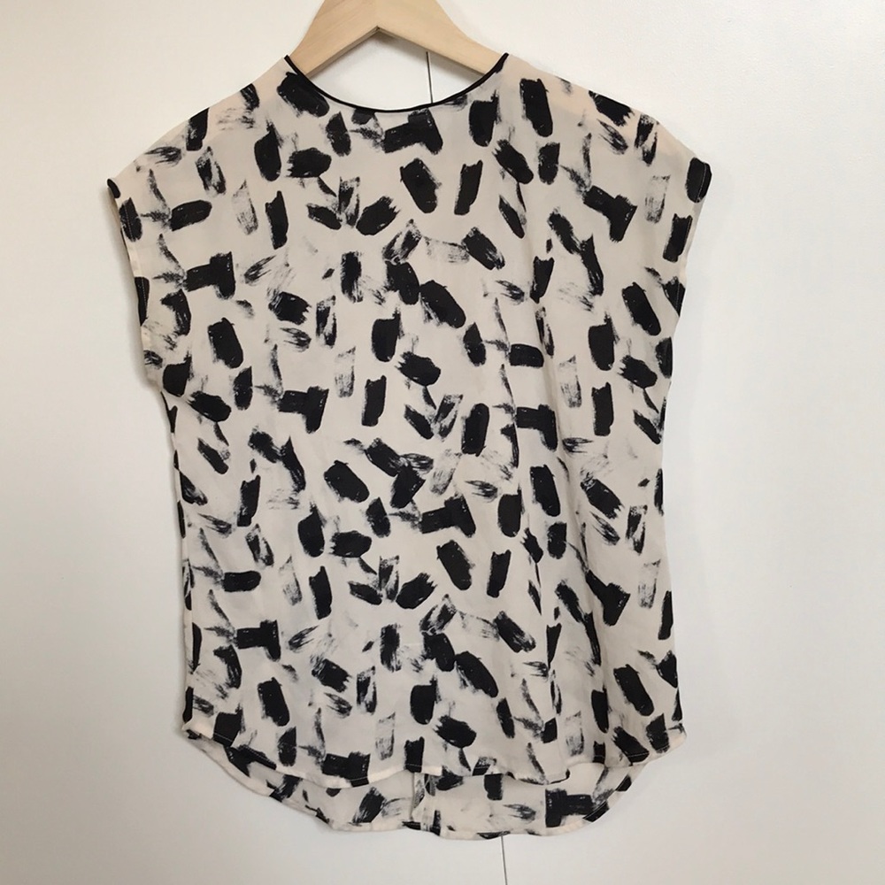 Banana republic high neck work blouse